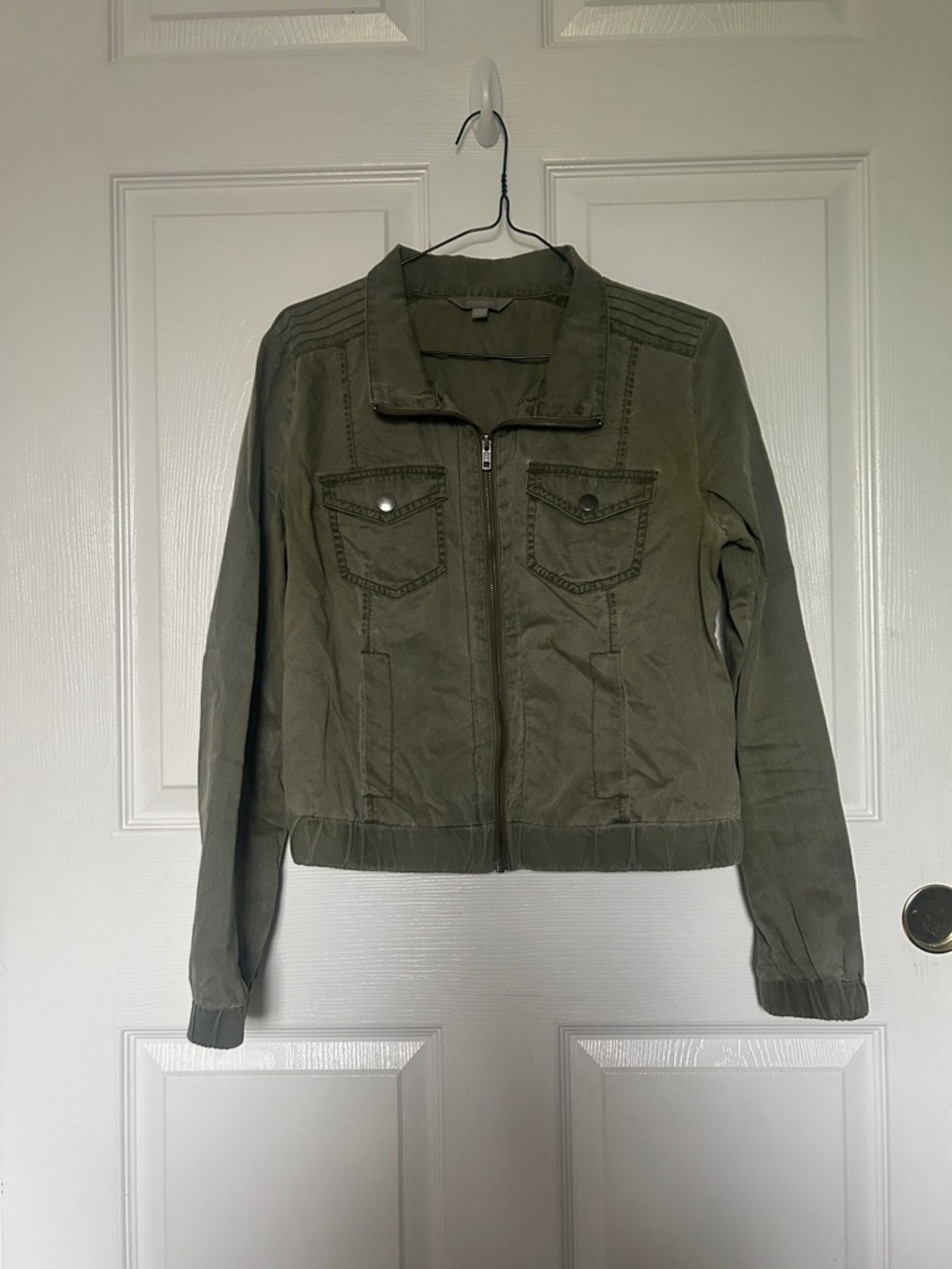 Rubbish Olive Utility Zip Jacket